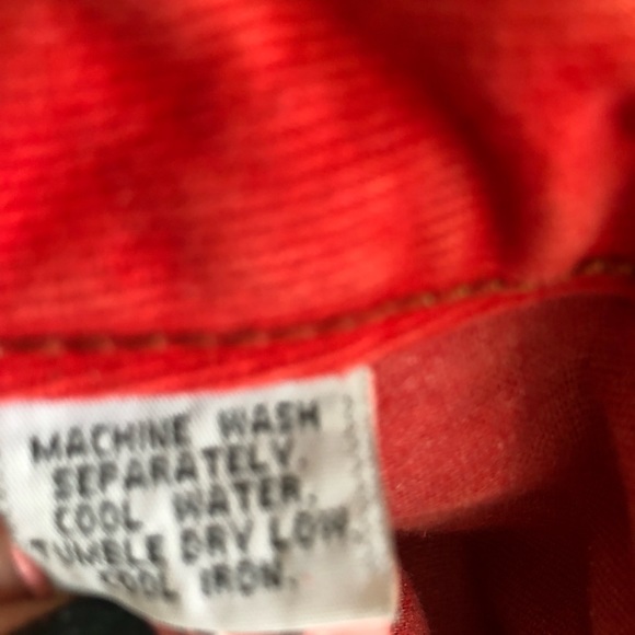 Vintage Marithe Francois Girbaud High Waisted Red Denim - Picture 8 of 10